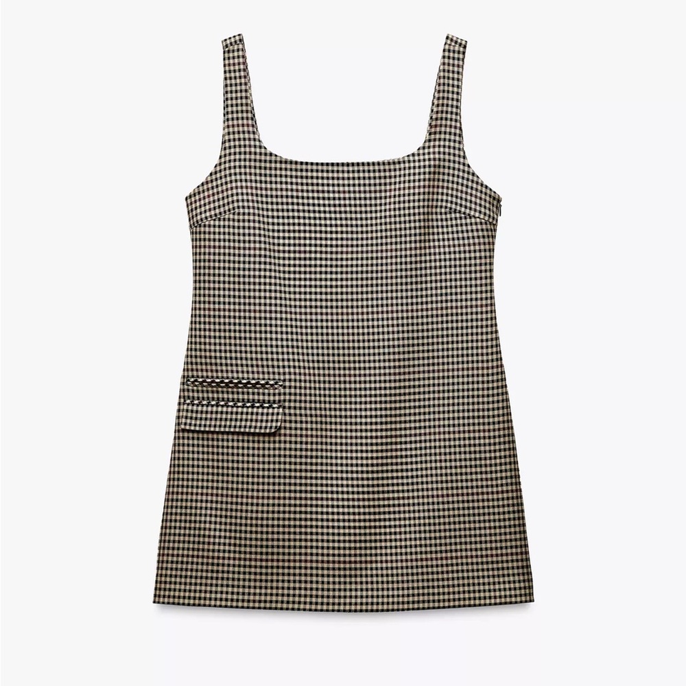 Zara Plaid Mini Dress - ZW Collection